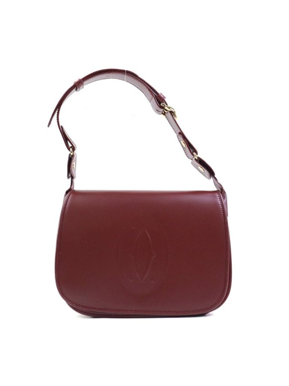 Cartier Shoulder Bag Burgundy